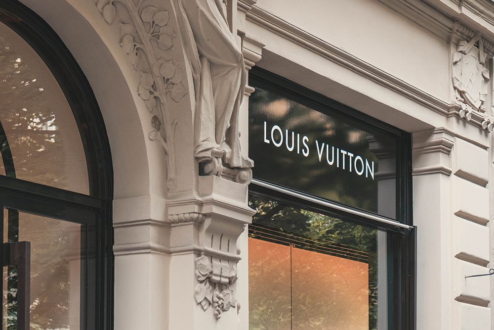 Louis Vuitton's luxury goods are not available on  -- and